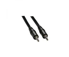 Audio Kabelis Jack (3,5mm) M - Jack (3,5mm) M, 1.5m, juoda, Logo