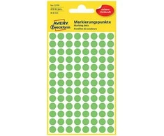 Avery Lipni etiketė 8 apskritimai žalia B/C OP416PCS ZWECKFORM 3179KOL