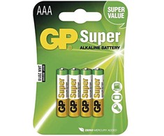 Gold Peak GP elementai, šarminiai AAA, LR3 1,5V, 4vnt