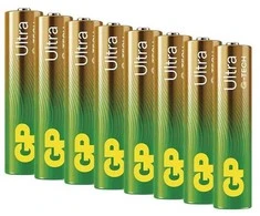 Baterija šarminė, AAA (LR03), AAA, 1,5 V, GP, lizdinė plokštelė, 8 pakuotės, ULTRA