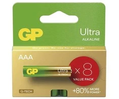 Baterija šarminė, AAA (LR03), AAA, 1,5 V, GP, lizdinė plokštelė, 8 pakuotės, ULTRA