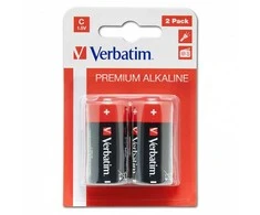 Verbatim Jednorazowa alkaliczna baterie C, 2-pack