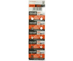 Maxell LR41 (AG3) 3V šarminės mygtukinės baterijos, 10 vnt.