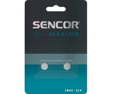 Šarminė baterija, LR44, LR44, 1,5 V, Sencor, lizdinė plokštelė, 2 pakuotės