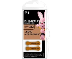 Duracell vienkartinės cinko-oro baterijos, ZA, 6 vnt. pakuotė