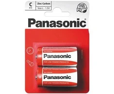 Baterija - Panasonic C Cinko Anglies 1.5V 47g 2-vnt.