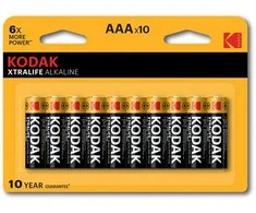 Kodak XTRALIFE Alkaline AAA Baterija 10 (5+5 pack)
