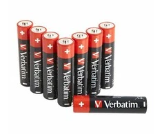 Vienkartinės „Verbatim“ šarminės AAA baterijos, 8 vnt. pakuotė