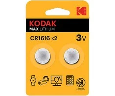 Kodak MAX Jednorazowa litowa baterie CR1616, 2-pack