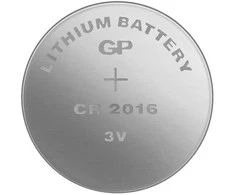 GP vienkartinės ličio CR2016 baterijos, 2 vnt. pakuotėje