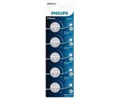 Philips CR2032 ličio baterijos, 5 vnt. rinkinys ilgalaikei galiai