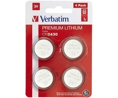 Vienkartinės „Verbatim CR2430“ ličio baterijos, 4 vnt. pakuotėje