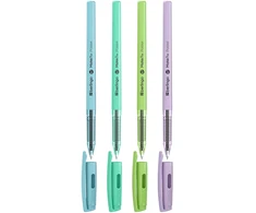 Berlingo, długopis automatinis kulkowe, mėlyna, 12szt, 0.7mm, MatePen Pastel