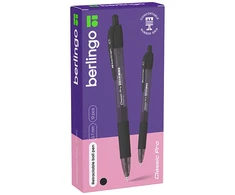 Berlingo, długopis automatinis kulkowe, juoda, 12szt, 0.7mm, Classic Pro