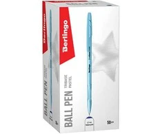 Berlingo, pióro kulkowe, mėlyna, 50szt, 0.7mm, Tribase pastel