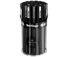 Berlingo, pióro kulkowe, mėlyna, 24szt, 0.7mm, Double Juodas