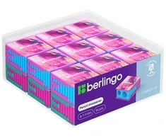 Berlingo, temperówka dwu-otworowa Collision XS, color, 18szt