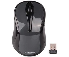 Pelė A4Tech Myś G3-280N, V-Track, bezdrátowa optinė pelė, 1200 DPI, 2.4GHz, pilka