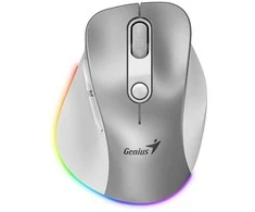 Genius Ergo 9000S Pro Bevielė pelė, sidabrinė, 2400DPI