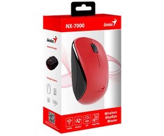 Bevielė pelė, Genius NX-7000, raudona, optinė, 1200DPI