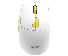 Marvo M809W Bevielė pelė, balta, 1600DPI