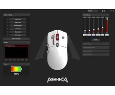 Marvo Guru G995W balta belaidė pelė | 26000 DPI