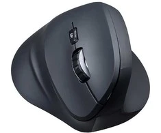 Powerton ERGO SHARK Bevielė pelė, juoda, 1600DPI
