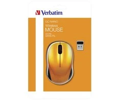 Verbatim Go Nano 49045 Bevielė pelė, oranžinė, 1600DPI