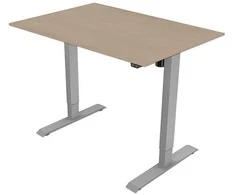 Rašomasis stalas valdomas elektra Ergo 140x75 cm, Rudos spalvos