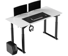 ULTRADESK UPLIFT Biurko 160x75 cm, 72-118 cm, juoda-balta
