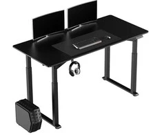 ULTRADESK UPLIFT Biurko 160X75 cm, 72-118 cm, juoda-juoda