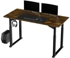 ULTRADESK UPLIFT Biurko 160x75 cm, 72-118 cm, juoda-ruda