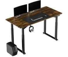 ULTRADESK UPLIFT Biurko 160x75 cm, 72-118 cm, juoda-ruda