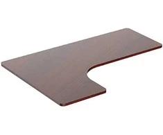 Powerton 19 ERGO EDGE TOP kampinis stalviršis 160x110-60x2,5 cm, riešuto spalvos