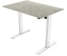 Powerton ERGO stalviršis 140x75x1,8 cm, baltos spalvos oksidas