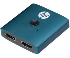 HP Mėlyna HDMI jungiklis, DHC-HD01V, HDMI F – 2x HDMI F, Morandi mėlyna, Hewlett-Packard
