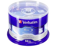 Blue Verbatim BD-R, Single Layer 25GB, Mėlyna Surface, Single Layer, spindle, 43838, 6x, 50-cake, No ID