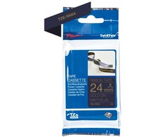 BROTHER TZE-RN54 P-TOUCH DEKORATYVINĖ AUKSINĖ SPAUSDINĖ ANT TAMSI MĖLYNOS SPALVOS SATINO JUOSTELĖS 24 MM, 4 M
