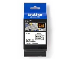 BROTHER FLE2511 21MMX45MM BLCK ANT BALTOS VĖLIAVOS JUOSTOS