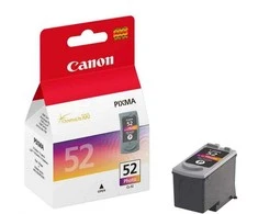 „Canon CL-52 FINE“ spalvoto rašalo kasetė (žydra, rausva, juoda) (skirta „Pixma iP6120/6220“), 710 psl. @ A4 5% „Canon“