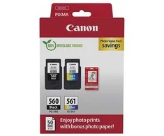 Canon CRG PG-560/CL-561 + Photo Paper Value Pack (3713C008) Rašalinių kasečių komplektas, BK/CMY