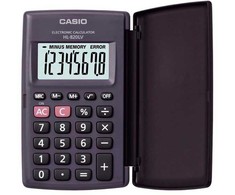 Casio Kalkuliatorius HL 820LV BK, juoda, kišeninis, 8 skaitmenų