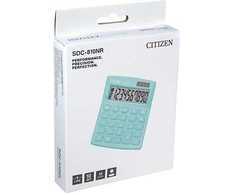 Citizen Sdc-810nr žalias skaičiuoklis
