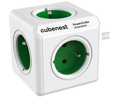 Cubenest - PowerCube, 1,5 m, prailgintas, žalias, POWERCUBE, 5 lizdai