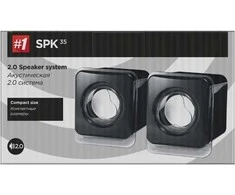Kompiuterio kolonėlės Defender kolonėlės SPK-35, 2.0, 5W, juoda, kompaktiškas dydis