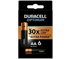 Duracell Optimum Jednorazowa alkaliczna baterie AA, 6-pack