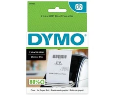 DYMO Ištisinės, nelipnios etiketės 57mm x 91m / (2191636)