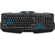 E-Blue E-Mėlyna E-mėlynas Cobra EKM746 klaviatūra su laidu (USB) CZ/SK, juoda, EOL