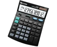 Eleven Vienuolikos skaičiuotuvas CT666N, juodas, stalinis su PVM apskaičiavimu, 12 skaitmenų, automatinis išjungimas