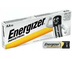 ENERGIZER pramoninės vienkartinės šarminės AA baterijos, 10 vnt. pakuotė